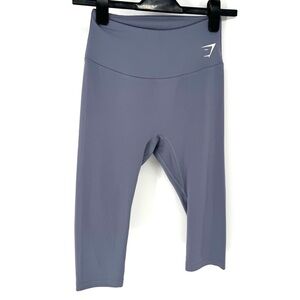 Gymshark Slate Gray High-Waist Cropped Leggings